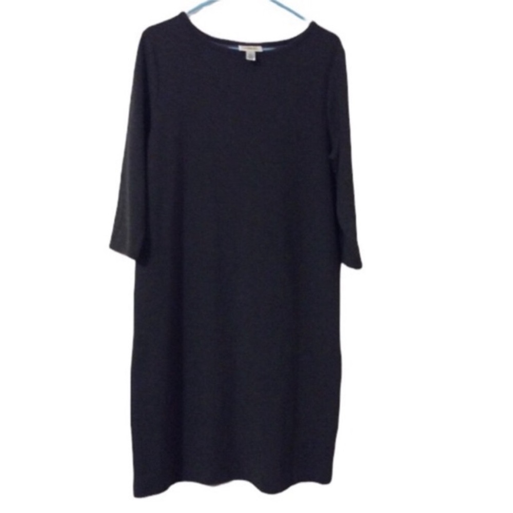 TALBOTS Timeless And Classic GRAY Sweater Dress Size LARGE